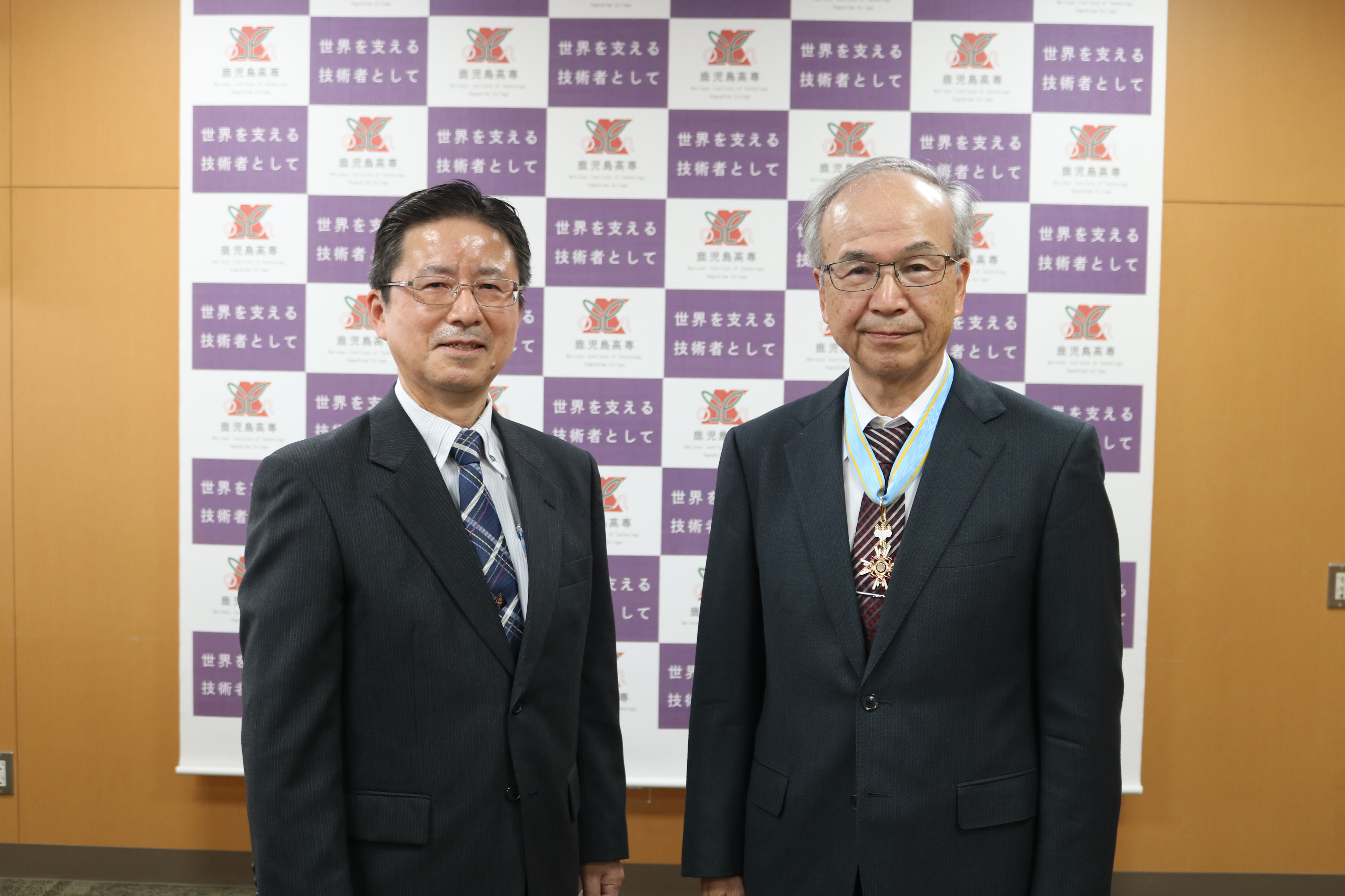 令和3年秋の叙勲勲章伝達式について - 鹿児島工業高等専門学校